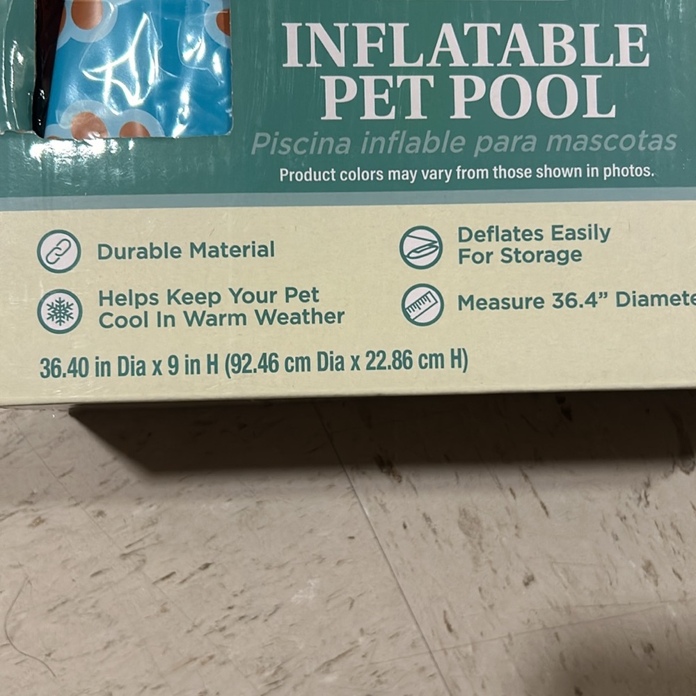 Brand New Inflatable Pet Pool - Picture 4 of 5